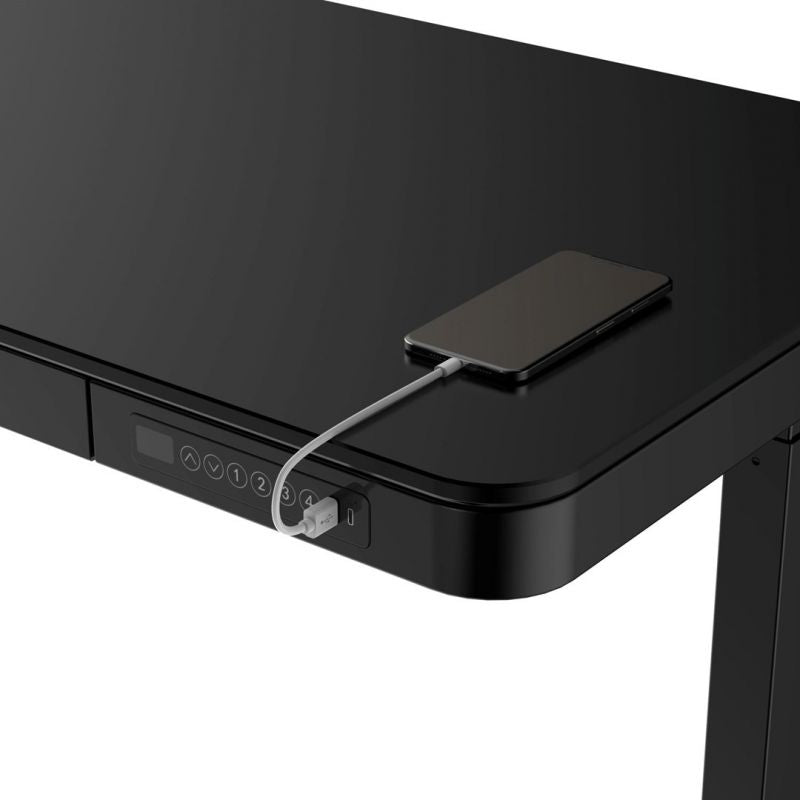 Urevo Spacewalk 3S treadmill + TUCKANO electrically adjustable desk, black