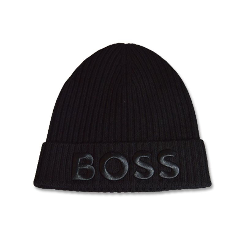 Hugo Boss Zaryan Wool Winter Hat Black - 50478410-001 Odzież/Czapki/Czapki zimowe Your Sports Performance
