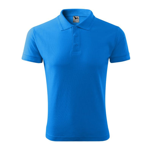 Men's Pique Polo Shirt (snorkel blue) In preparation Your Sports Performance