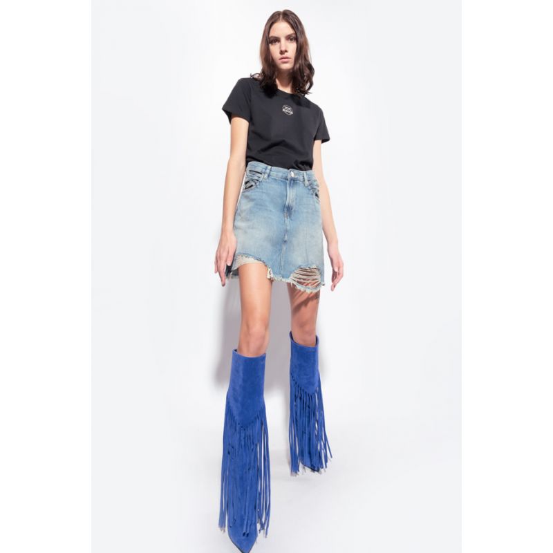 Pinko Logo Bussolotto T-shirt W 100355A0KO Clothing/Lifestyle/T-shirts/Pinko Your Sports Performance