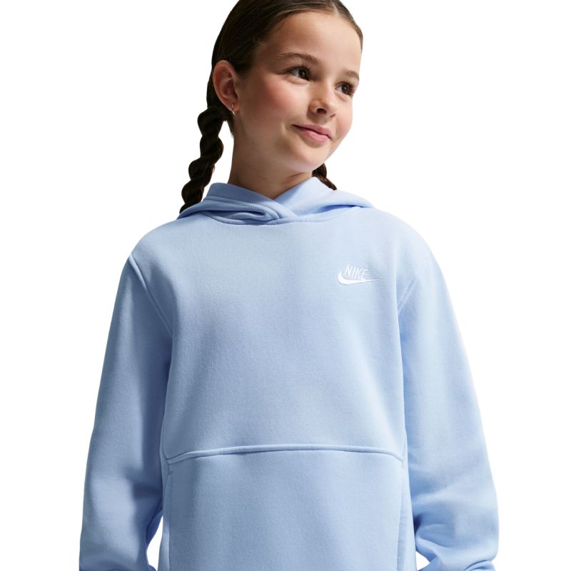 Nike Sportswear Club Fleece Kids' Sweatshirt, Light Blue, FD3000 408