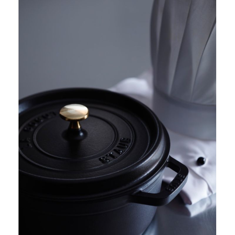 Cast iron pot, round, tall, STAUB 40502-285-0 - black, 4.8 ltr AGD - Produkty/Garnki / patelnie nieelektryczne Your Sports Performance