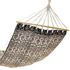GARDEN HAMMOCK FOR 1 PERSON 200X100CM WITH SPREADER BAR ETHNO BLACK AND WHITE Home and Garden/Garden Your Sports Performance