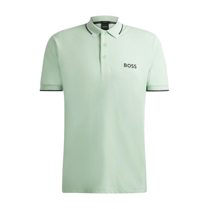 Boss Paddy Pro Open Green Men's Regular Fit Polo Shirt (50469102-388) Boss
