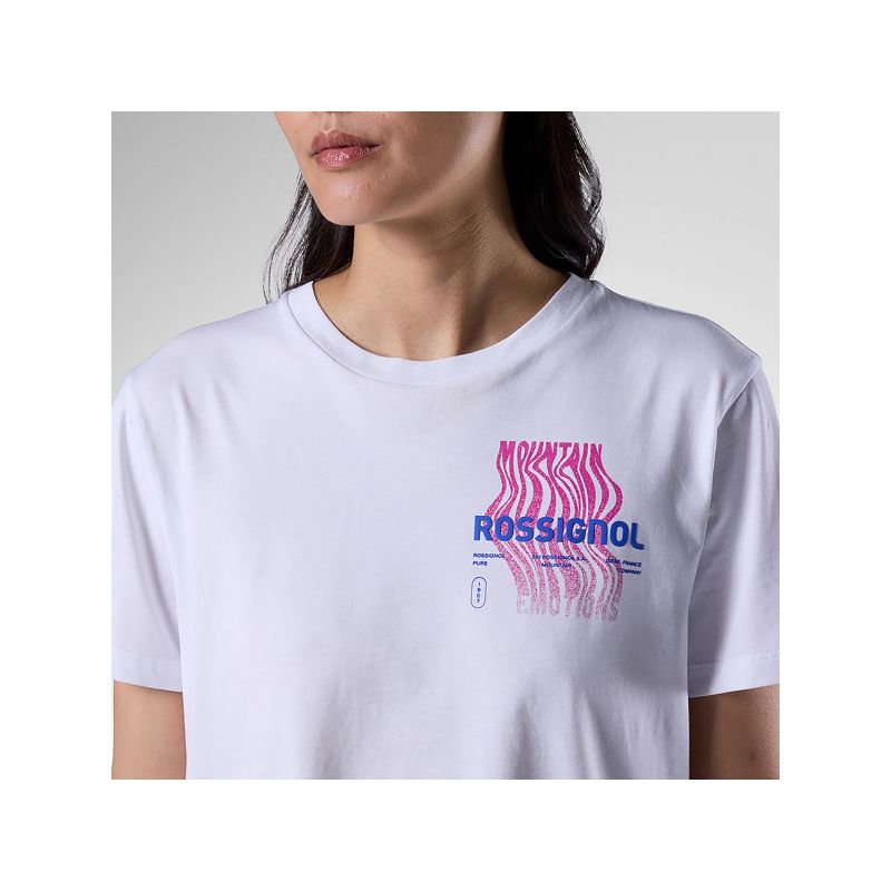 ROSSIGNOL Women's W Graphic Waterfall Tee White