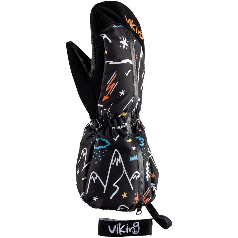 Viking Snoppy Kids winter gloves, Aqua Thermo Tex membrane, ski, black (125/23/2288/09) In preparation Your Sports Performance