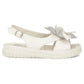 Women's beige leather wedge sandals Filippo DS6965