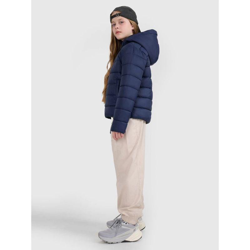 Children's down jacket with synthetic filling, unisex, 4F 4FJRAW25TDJAU0804-31S 4f