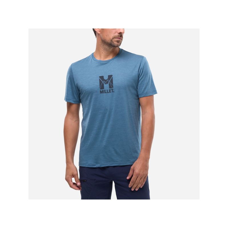 MILLET Ubic Wool T-shirt for men, blue