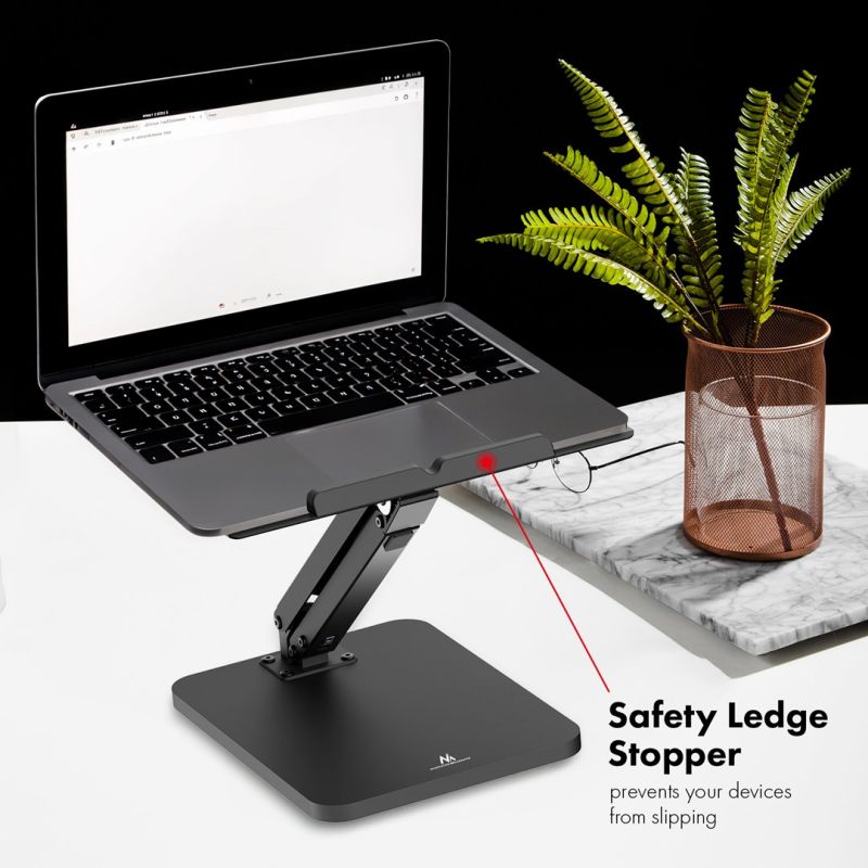 MACLEAN DESK STAND FOR MONITOR OR LAPTOP, GAS SPRING, FOR SITTING AND STANDING WORK, BLACK MC-493 In preparation Your Sports Performance