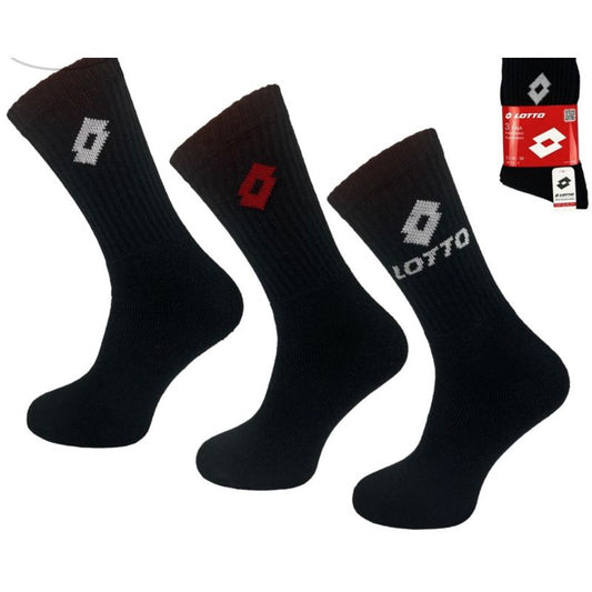 Terry socks LOTTO black 3 pairs 069739 Clothing/Lifestyle/Socks/Nike Your Sports Performance