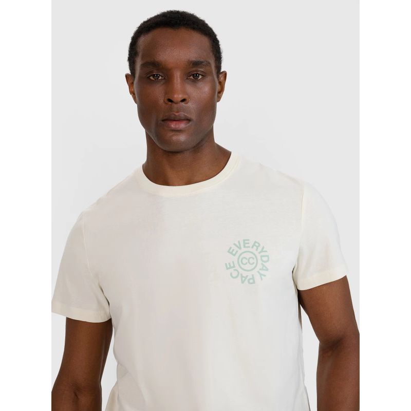 Men's regular printed T-shirt 4F 4FWSS25TTSHM1980-11S *Kategoria tymczasowa Your Sports Performance