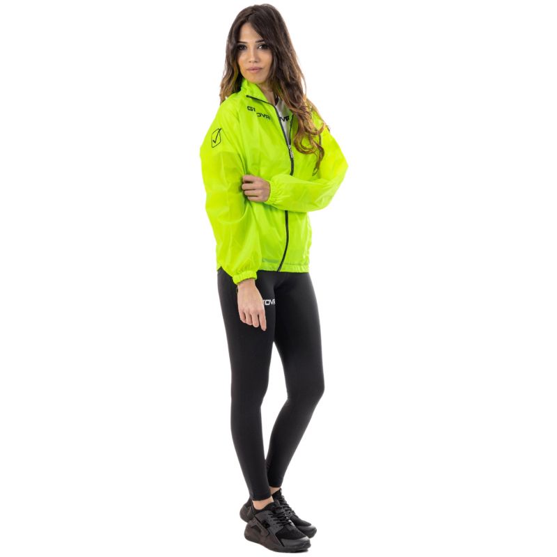 Jacket Givova Rain Basico Fluo RJ001 0019 Clothing/Football/Givova Givova