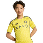 adidas Al Nassr FC 2025/2026 Home Jersey for Kids, Yellow JN7981