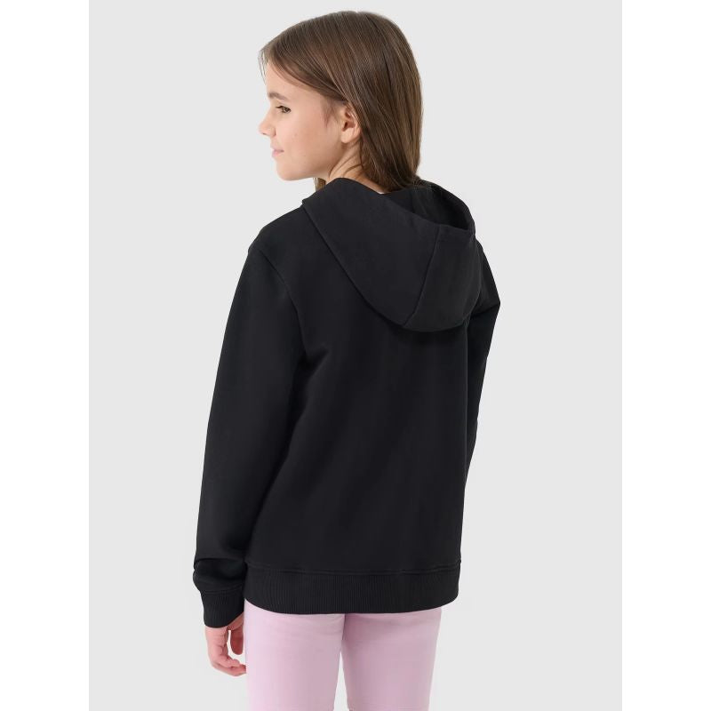 Girls' sweatshirt with a zipper and hood 4F 4FJWSS25TSWSF1706-20S *Kategoria tymczasowa Your Sports Performance