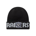 New Era NFL Las Vegas Raiders Wordmark Black Cuff Knit Beanie - 60691248 Odzież/Czapki/Czapki z daszkiem Your Sports Performance