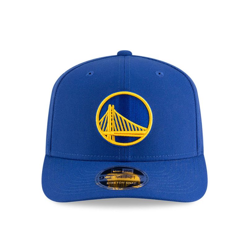 New Era 9SEVENTY Golden State Warriors NBA Team Blue Stretch Snapback Cap - 60755456 Odzież/Czapki/Czapki z daszkiem Your Sports Performance