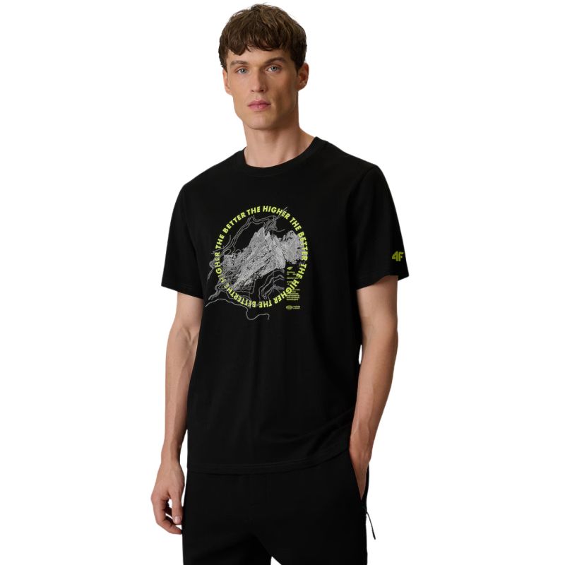 Men's T-shirt 4F M2822 deep black 4FWSS26TTSHM2822 20S
