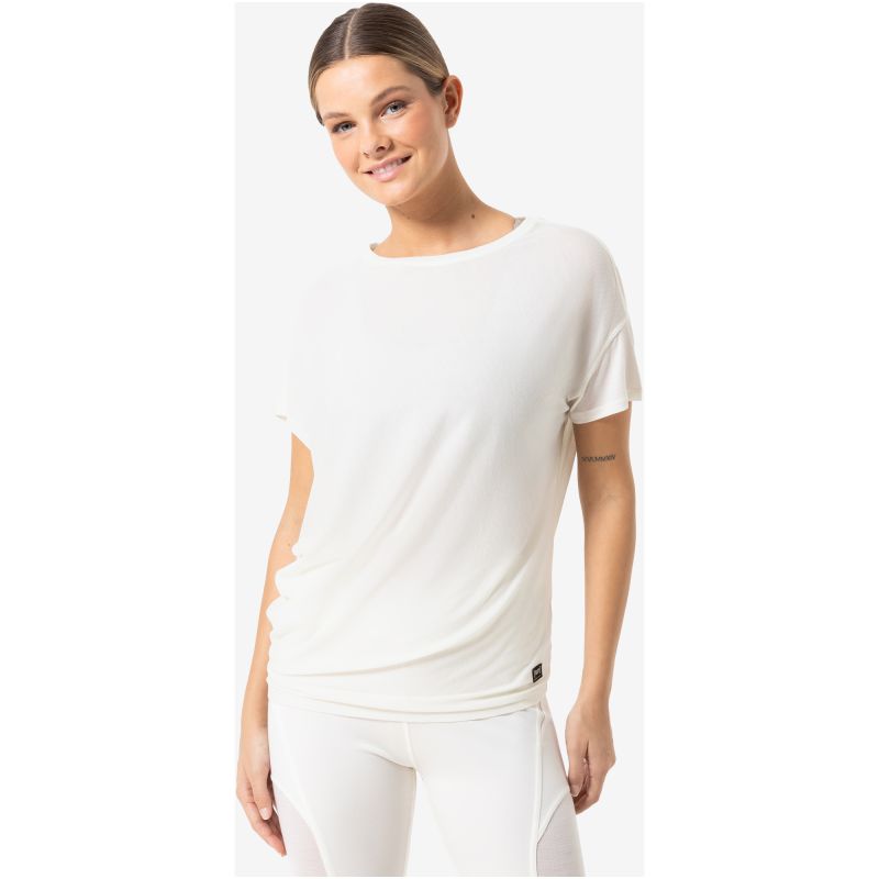 Women's short-sleeve SUPER.NATURAL W LOOSE AIR TEE, white