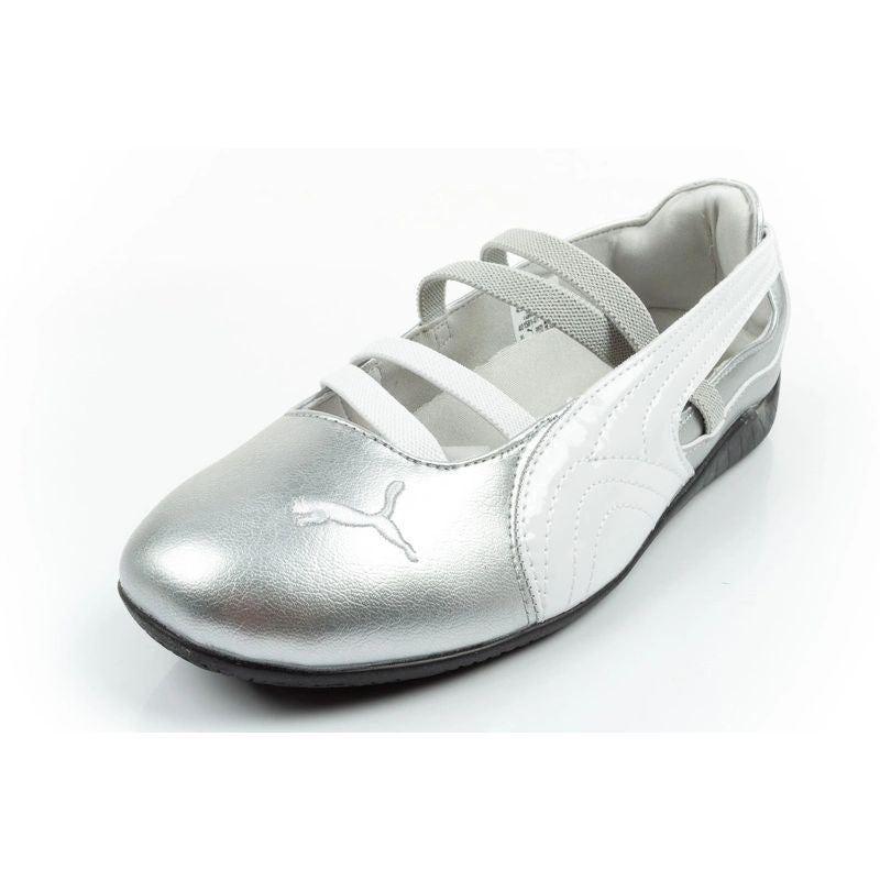 Puma women's sports shoes Speedcat Ballet silver ballet flats fashionable Puma