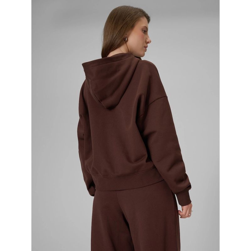 Women's regular hooded sweatshirt 4F 4FRSS26TSWSF2926-80S