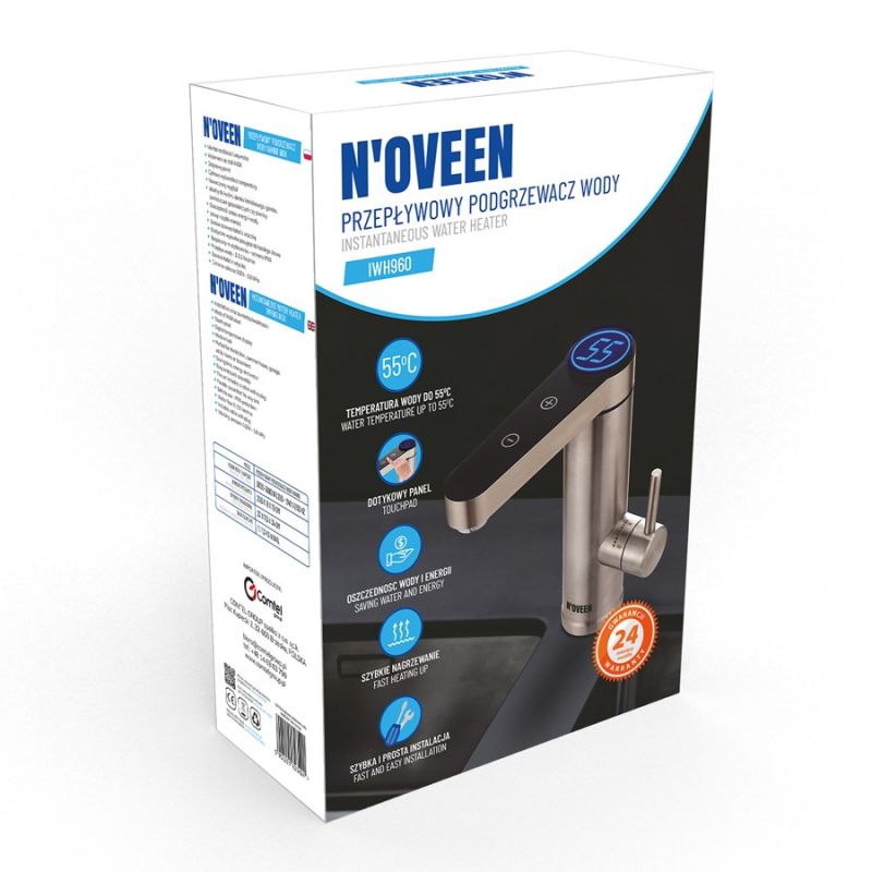 Countertop instantaneous water heater NOVEEN IWH960 INOX AGD - Akcesoria/Przepływowe podgrzewacze wody Your Sports Performance