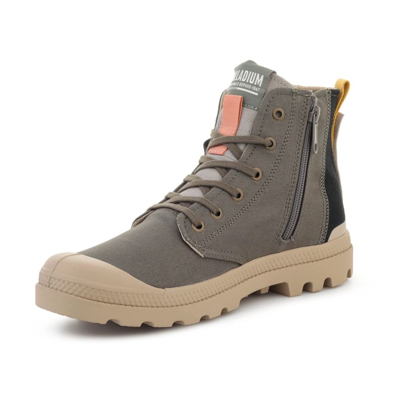PALLADIUM PAMPA HI LAYER ZIP MAJOR BROWN 09549-282