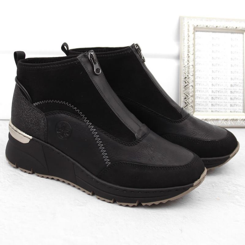 Rieker W N6361-00 RKR704 wedge ankle boots Footwear/Lifestyle/Rieker Your Sports Performance