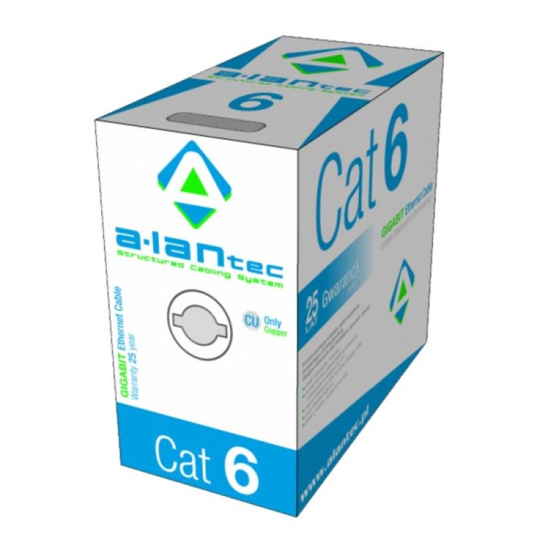 ALANTEC Network cable LINKA U/UTP cat.6 PVC Eca 305m Kable, gniazda i wtyki/Kable sieciowe Your Sports Performance
