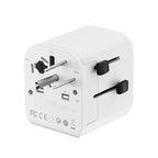 GEMBIRD UNIVERSAL GROUNDED TRAVEL ADAPTER 20W, WHITE Kable i adaptery/Adaptery, przejściówki Your Sports Performance