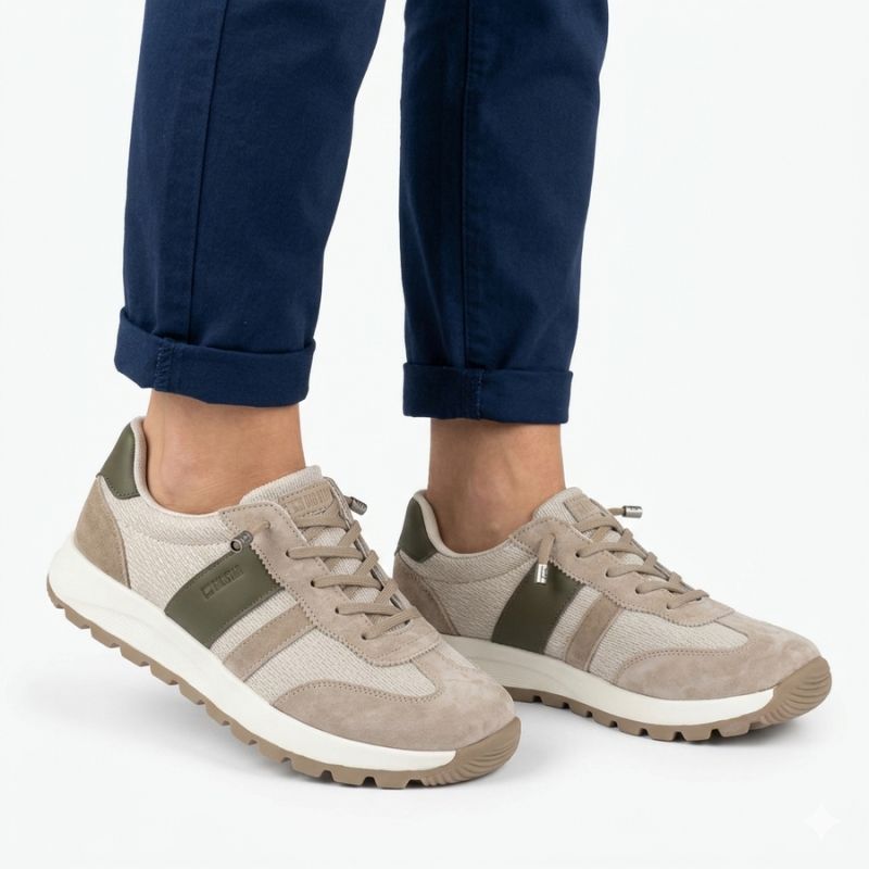 Beige men's leather sneakers Big Star TT174052 To be categorized Your Sports Performance
