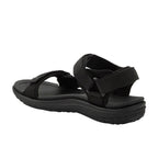 Lee Cooper women's shoes with velcro straps for summer beach sandals, lightweight black Lee Cooper