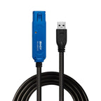 Lindy 43158 USB Cable USB 3.2 Gen 1 (3.1 Gen 1) 8m USB A Black Kable i adaptery/Kable USB Your Sports Performance