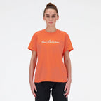 New Balance S/S Script Tee Gfr W T-shirt WT41909GFR Clothing/Lifestyle/T-shirts/New Balance New Balance
