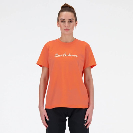 New Balance S/S Script Tee Gfr W T-shirt WT41909GFR Clothing/Lifestyle/T-shirts/New Balance New Balance