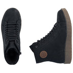 Women's insulated platform ankle boots black Rieker Y4308-00