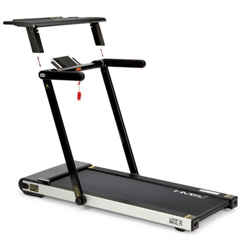 HMS LOOP12 MULTI Electric Treadmill with Desk 1-12 km/h, Black In preparation Your Sports Performance