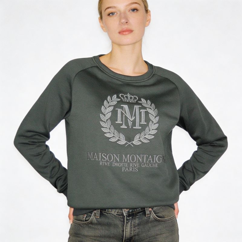 Maison Montaigne FIMOSAI DGREY MT LADY 016 sweatshirt (RBMWW6410F/MM-GRIS FONCÉ) Maison Montaigne