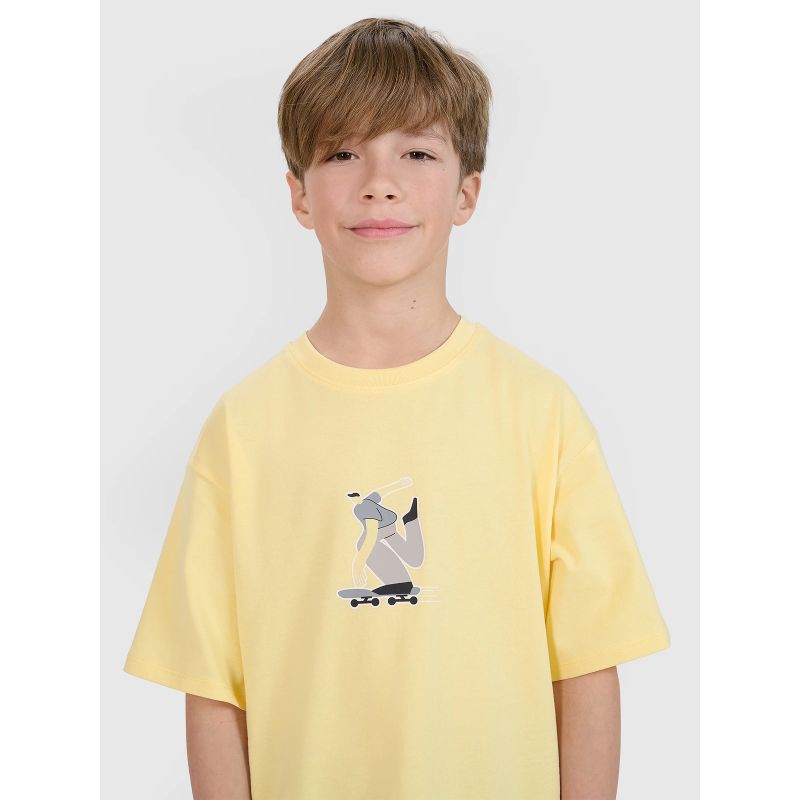 Boys' t-shirt with print 4F 4FJRSS25TTSHM2641-73S *Kategoria tymczasowa Your Sports Performance