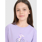Girls' printed t-shirt 4F4FJRSS25TTSHF2645-52S *Kategoria tymczasowa Your Sports Performance