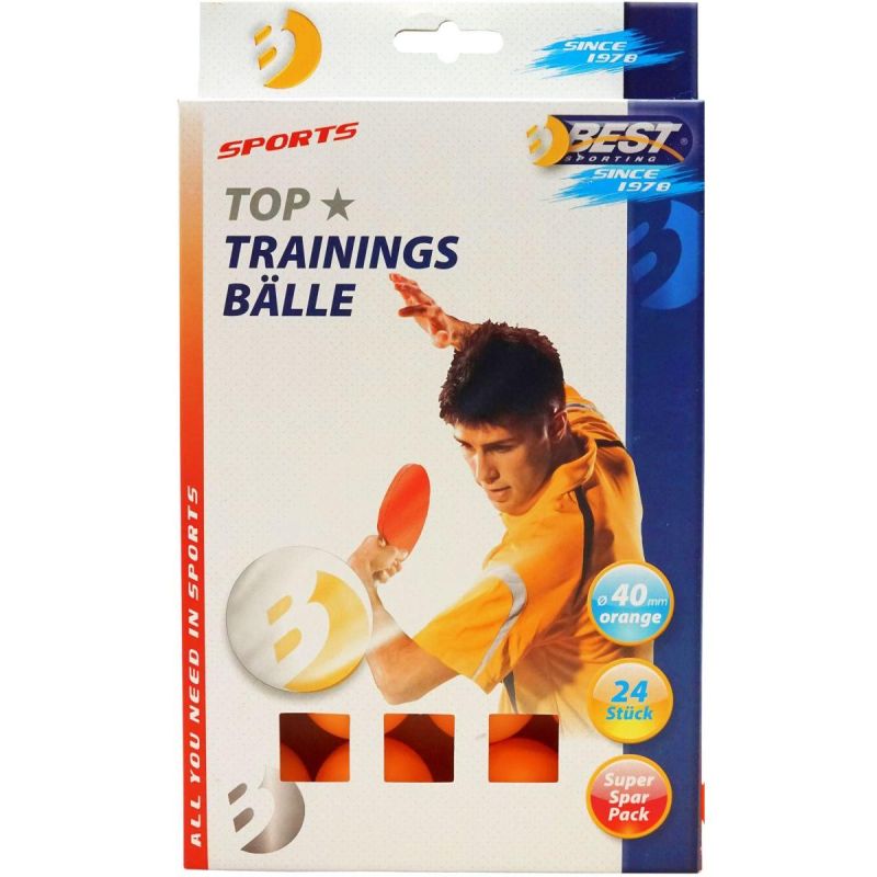 BEST SPORTING TRAINING TABLE TENNIS BALLS 24 PCS ORANGE Accessories Your Sports Performance