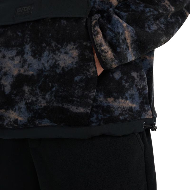 Men's fleece sweatshirt 4F M427 multicolor allover 4FWAW25TFLEM427 90A In preparation Your Sports Performance