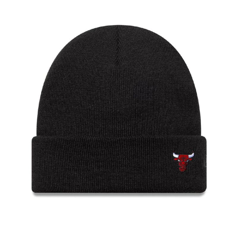 New Era NBA Chicago Bulls Mini Logo Black Cuff Knit Beanie - 60691109 Odzież/Czapki/Czapki z daszkiem Your Sports Performance