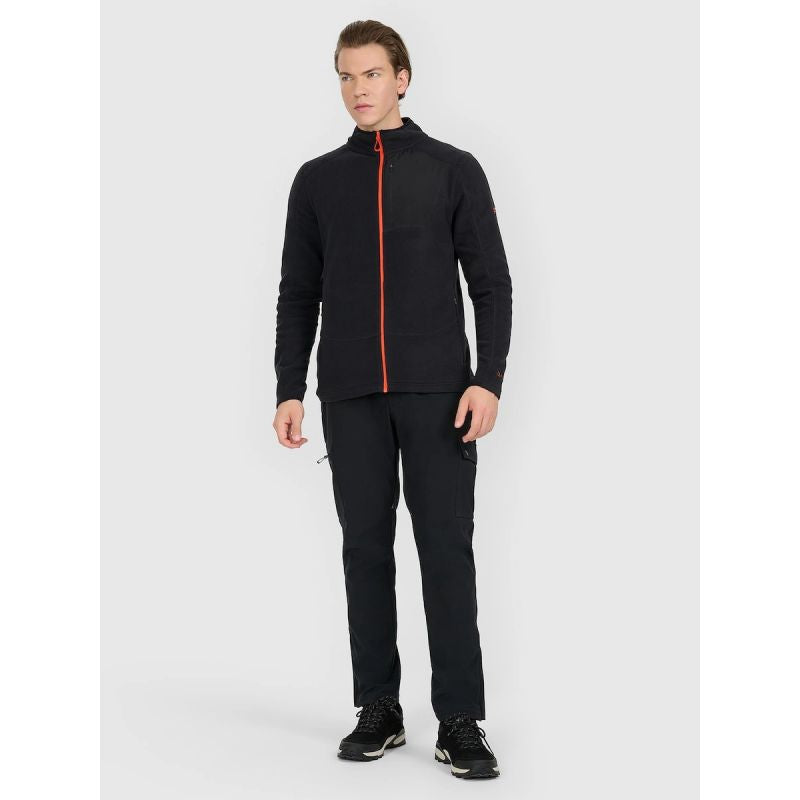 Polartec regular men's fleece with stand-up collar 4F 4FWAW25TFLEM333-020S 4f