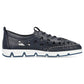 Leather openwork shoes Rieker W RKR652, navy blue Footwear/Lifestyle/Rieker Your Sports Performance