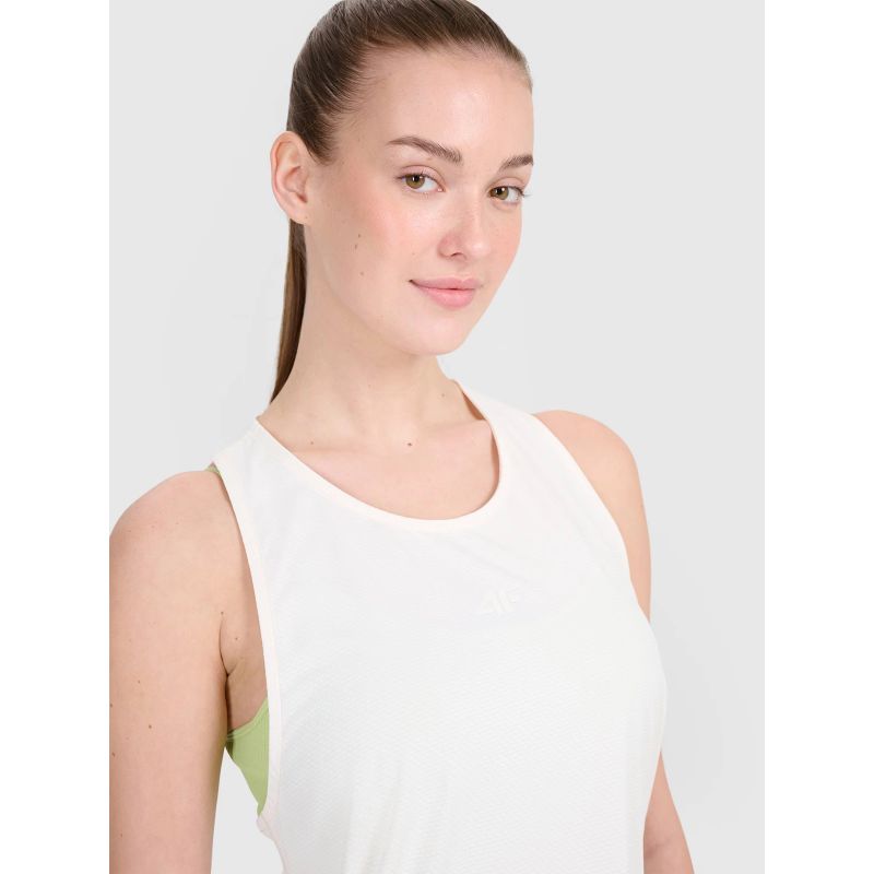 Women's quick-drying oversize training top 4F 4FWSS25TFSLF412-11S *Kategoria tymczasowa Your Sports Performance