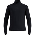 Men's ODLO ZEROWEIGHT WARM Mid Layer 1/2 Zip, Black