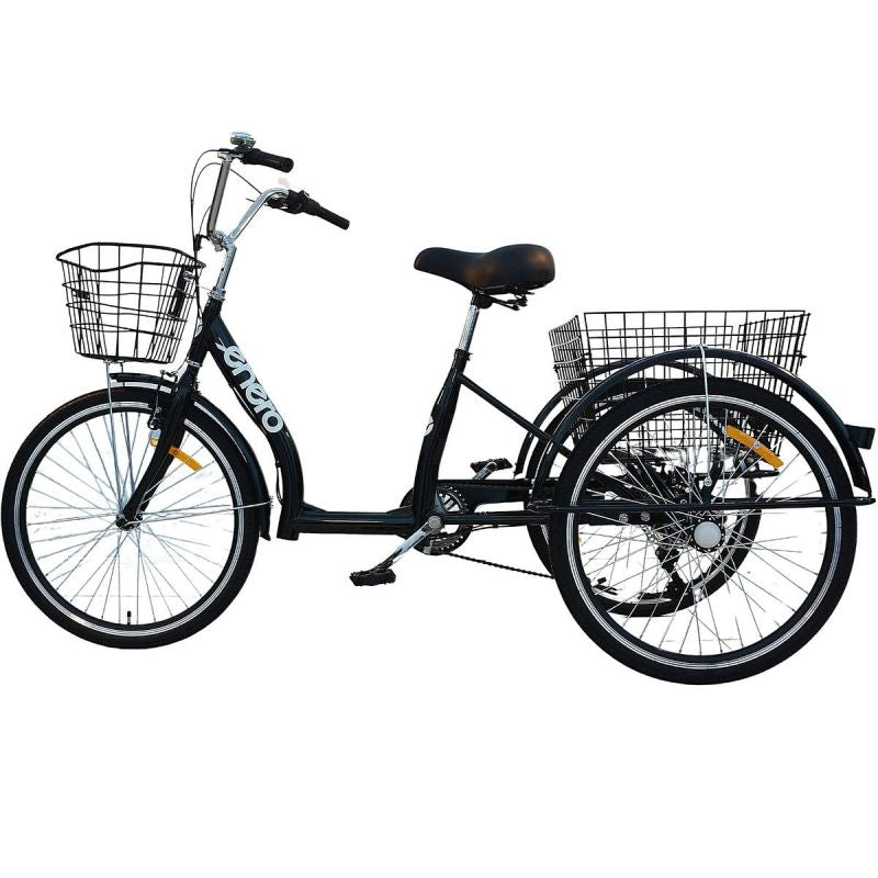 3-WHEEL BIKE 24 BLACK SHIMANO 7-SPEED LOWER FRAME 1060972 Sport/Rowery/Miejskie Ctb Your Sports Performance