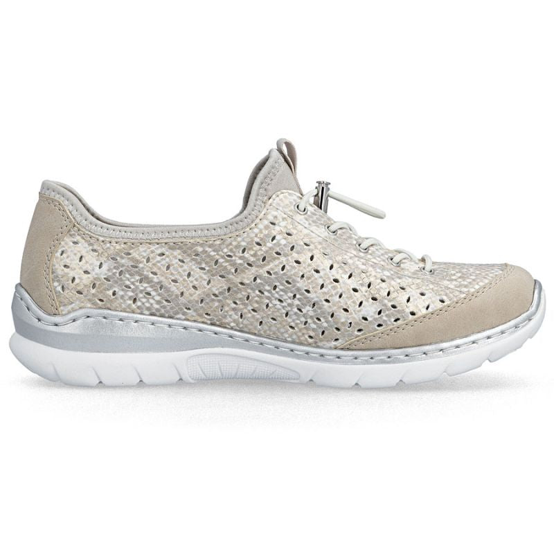 Women's sports shoes, openwork gold, Rieker L3252-92 Rieker
