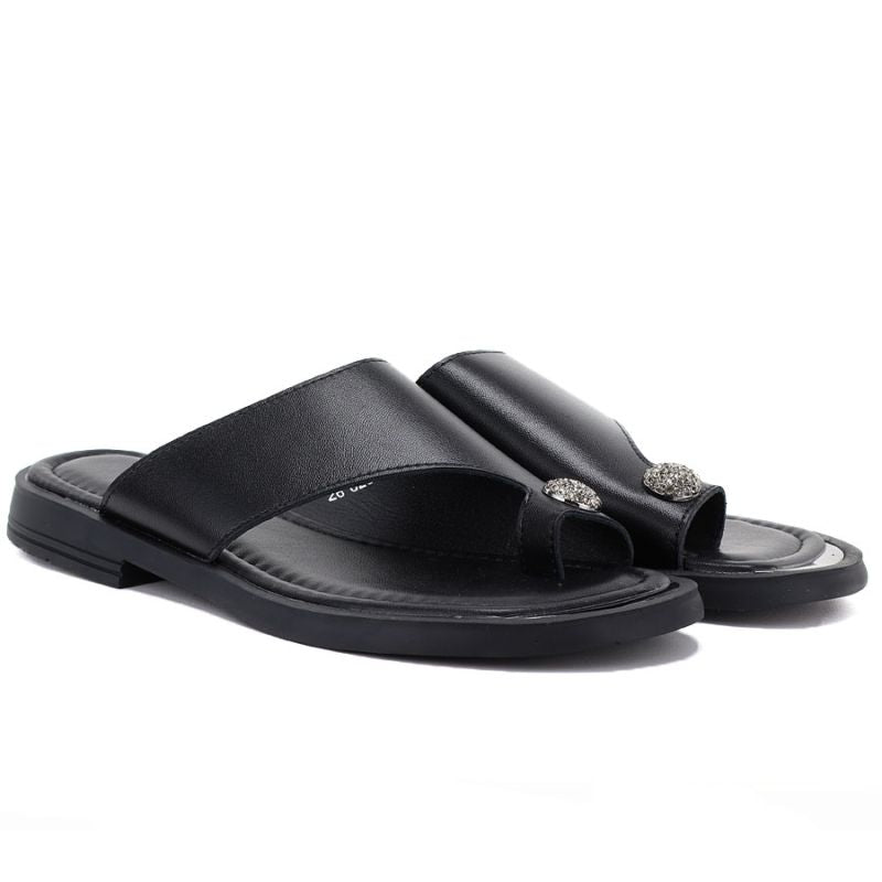 Women's elegant flip-flops, black, Vinceza 62307 Vinceza